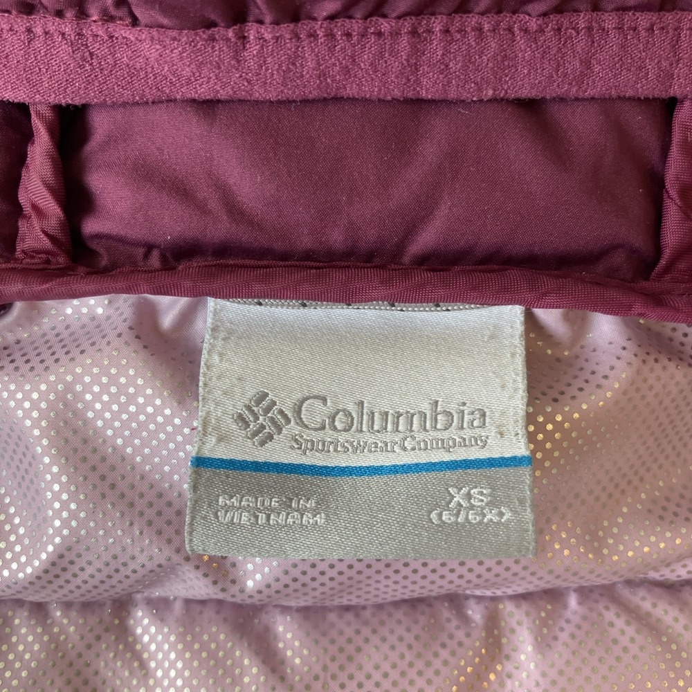 Columbia Jacket Youth Girls XS 6/6X Pink‎ Hooded Puffer Outdoor - Picture 10 of 12